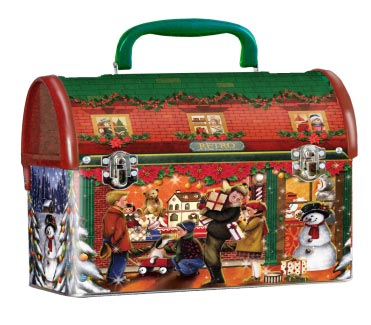 Новогодний Сундучок. Винтажные жестяные коробки