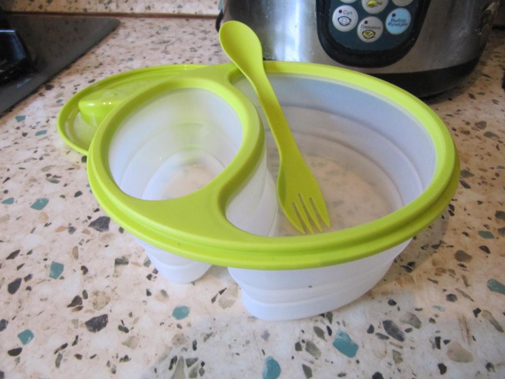 Ланч-бокс круглый. Силикон