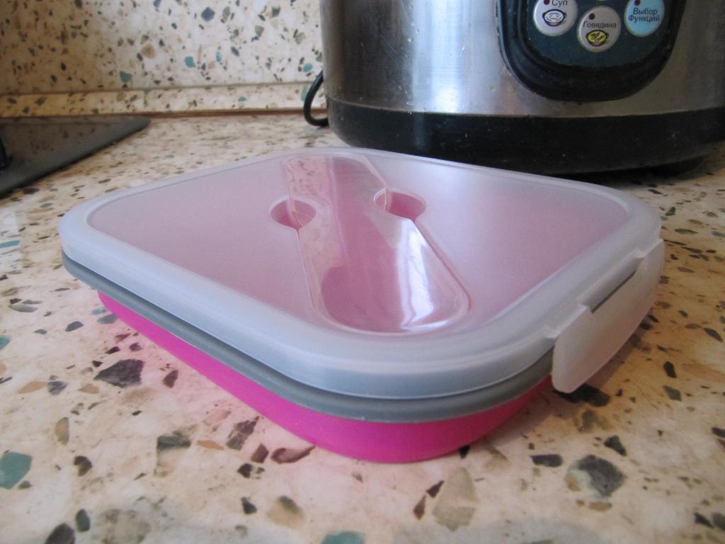 Ланч-бокс прямоугольный. Силикон