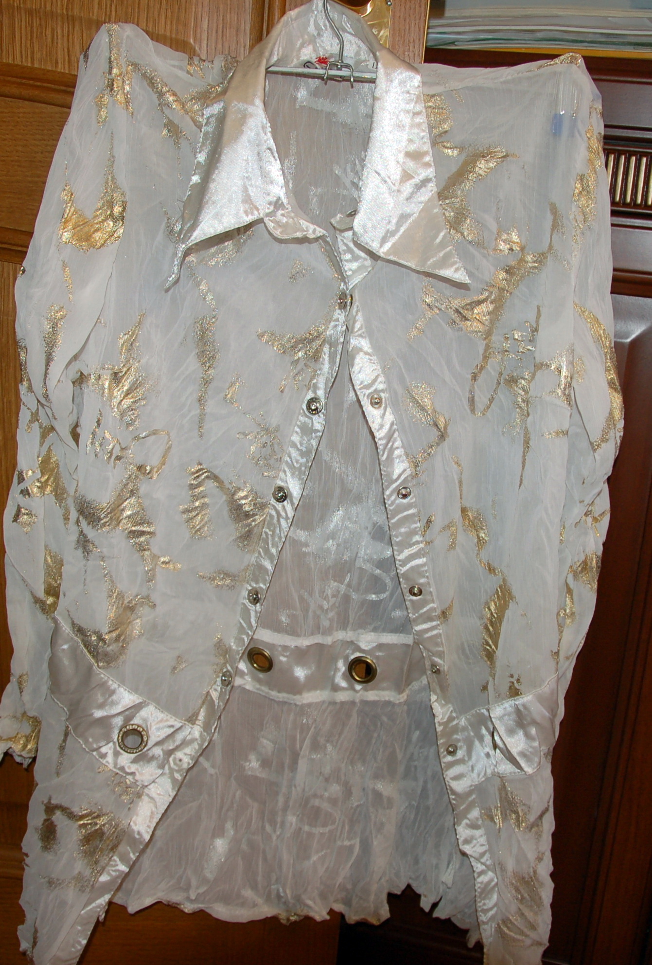 Потрясающая нарядная прозр блузка с золотом! рL. РУБАШКИ/БЛУЗКИ - очень ДЕШЕВО!