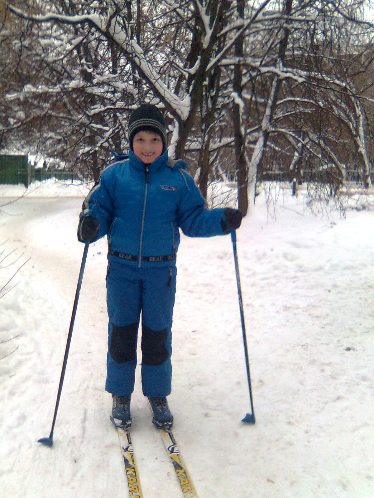  рост 138На лыжах в измайловском лесу.. 