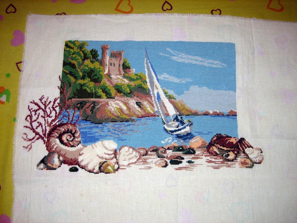 парусник. моя вышивка