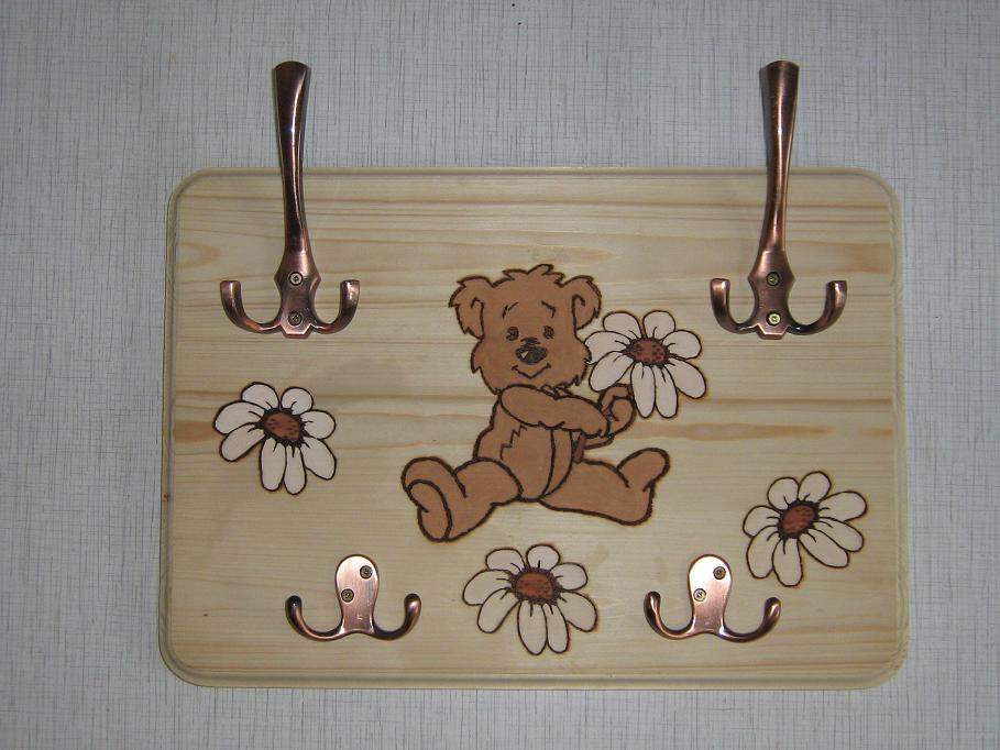 Выжигание - детская вешалка.. Моё рукоделие