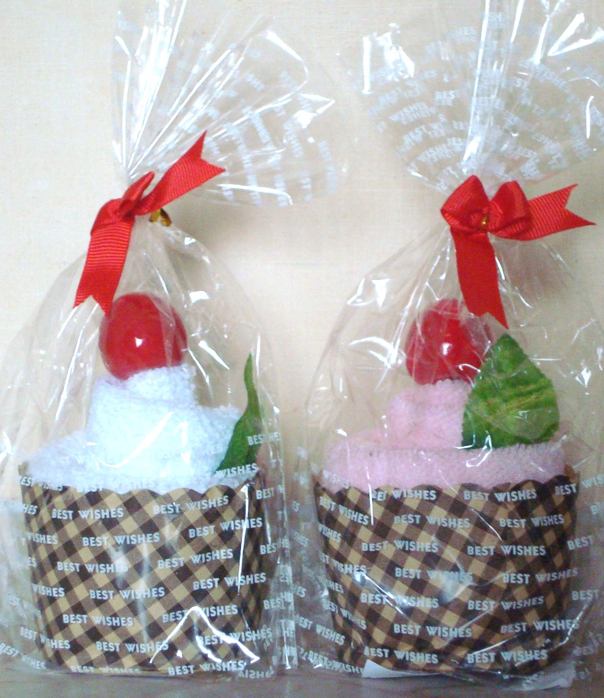 кекс с вишней (пакет). полотенца в форме ПИРОЖЕННЫХ