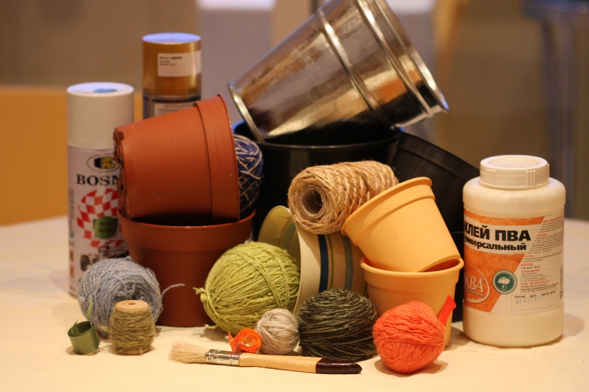 исходник. цветочные горшки