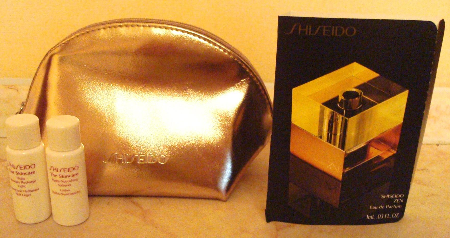ШИСЕЙДО золотая косметичка. Наборы косметики... элитка