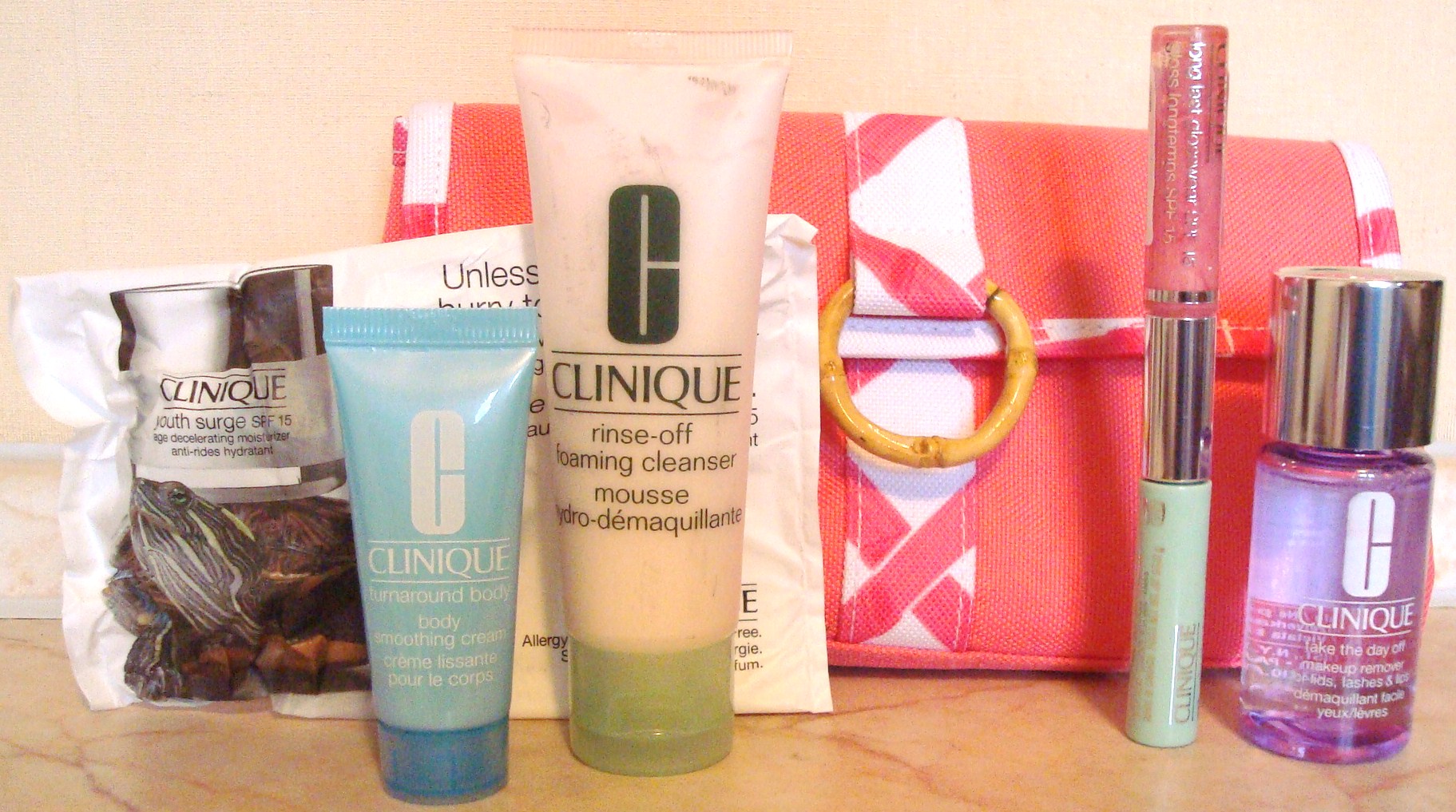 набор КЛИНИК коралловый. Наборы косметики... элитка