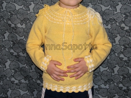 Джемпер для девочки. Мои работы