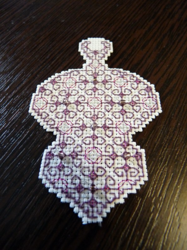 елочная игрушка. BlackWork