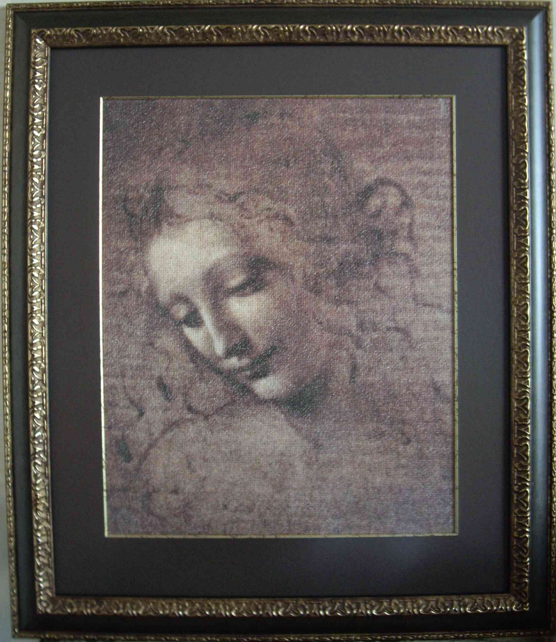 Голова девушки. В работе