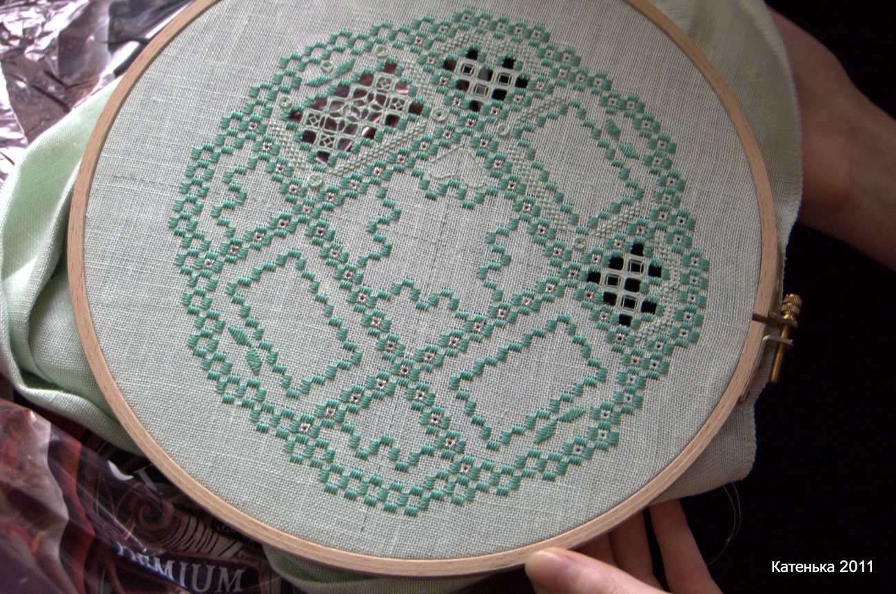 Салфетка-хардангер_процесс. Встреча 26-02-11