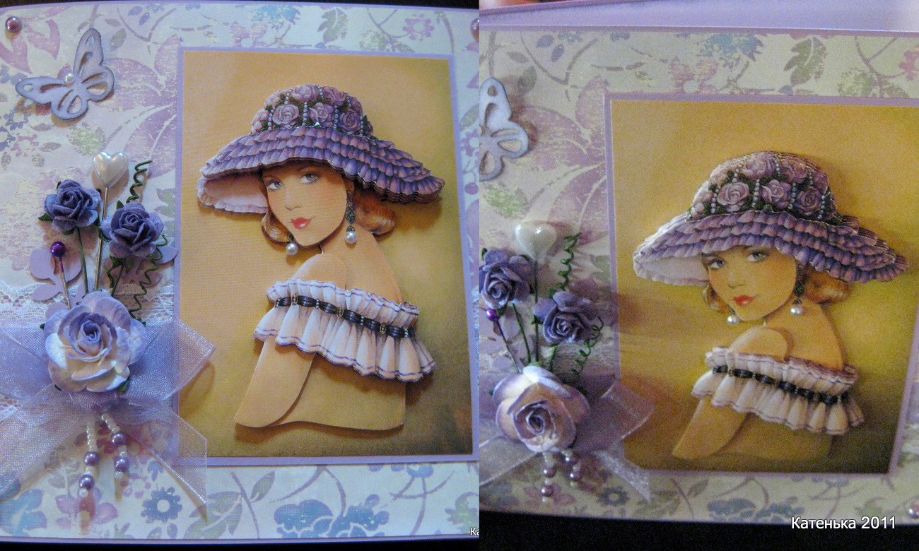 Открытка с дамой. Встреча 26-03-11