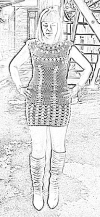 Пляжное платье3. Мои работы