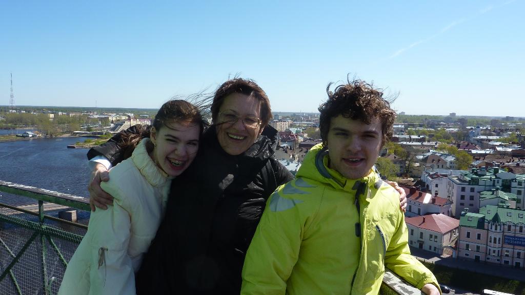 на крепостной башне в Выборге. Выборг-Пушкин-Павловск-Питер-2011