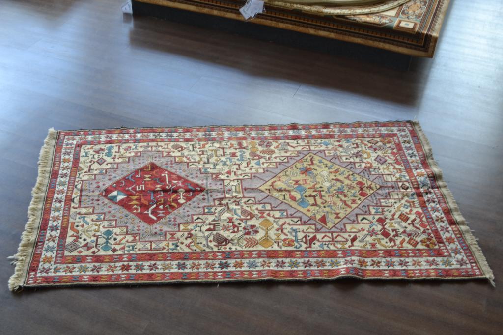 Килим  109х198 шерсть/шелк. Ковры руч.работы Иран