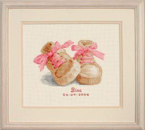 Vervaco 2002/45.698 Метрика 'Пинетки'. Пинетки (закончены)