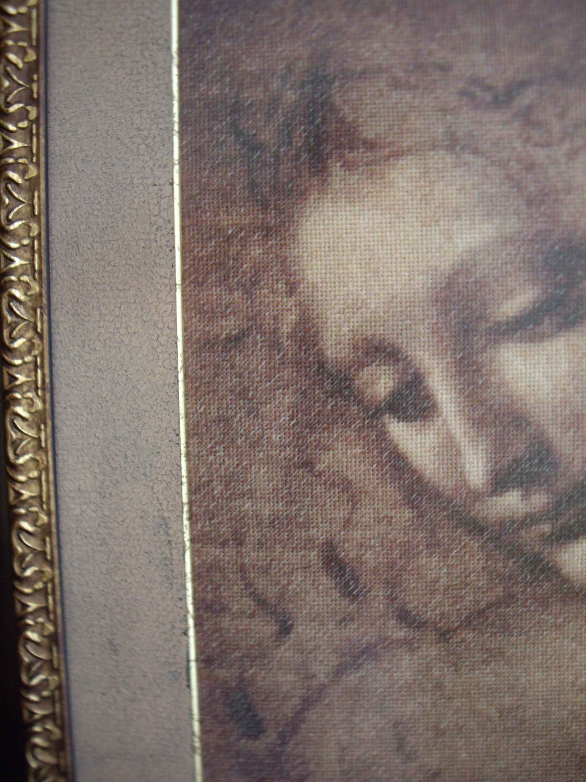 Фрагмент паспарту. В работе