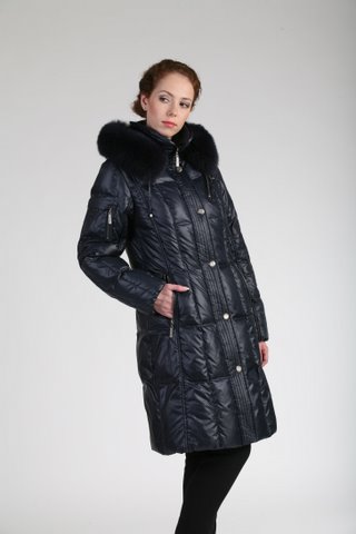 11735 пальто пуховик(лиса)-4850 руб. Марнели Осень-Зима