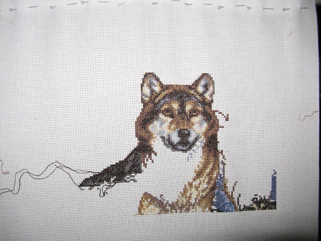 Волк.Начало. Вышивка