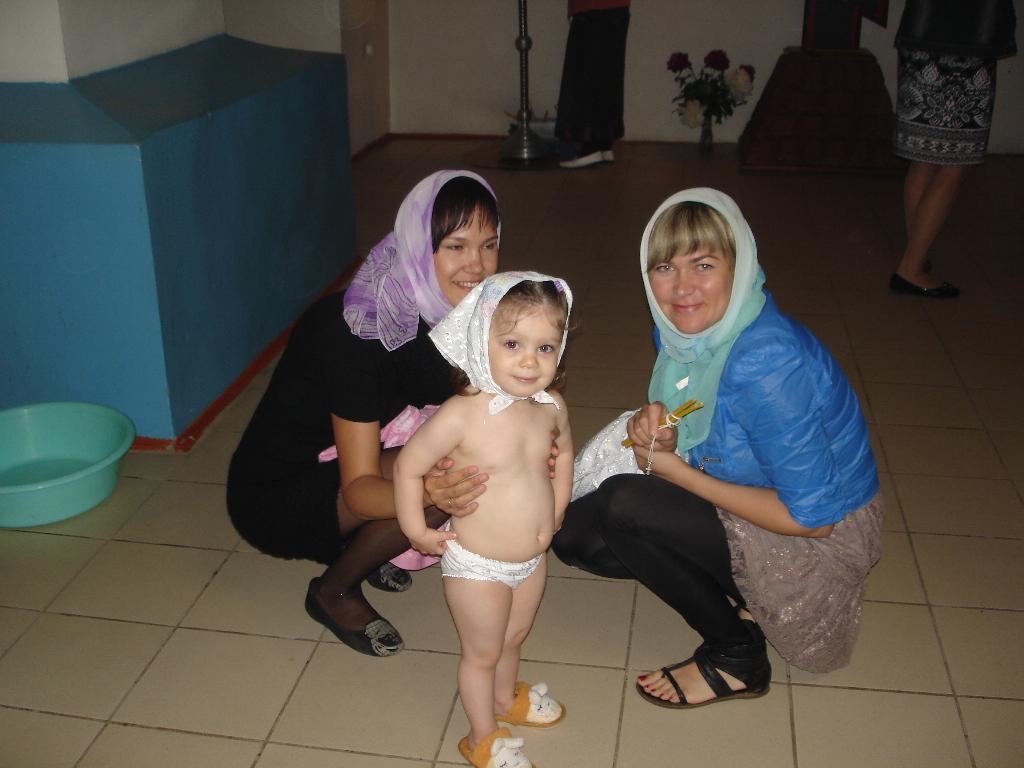 на месте не сидим))). Крестины