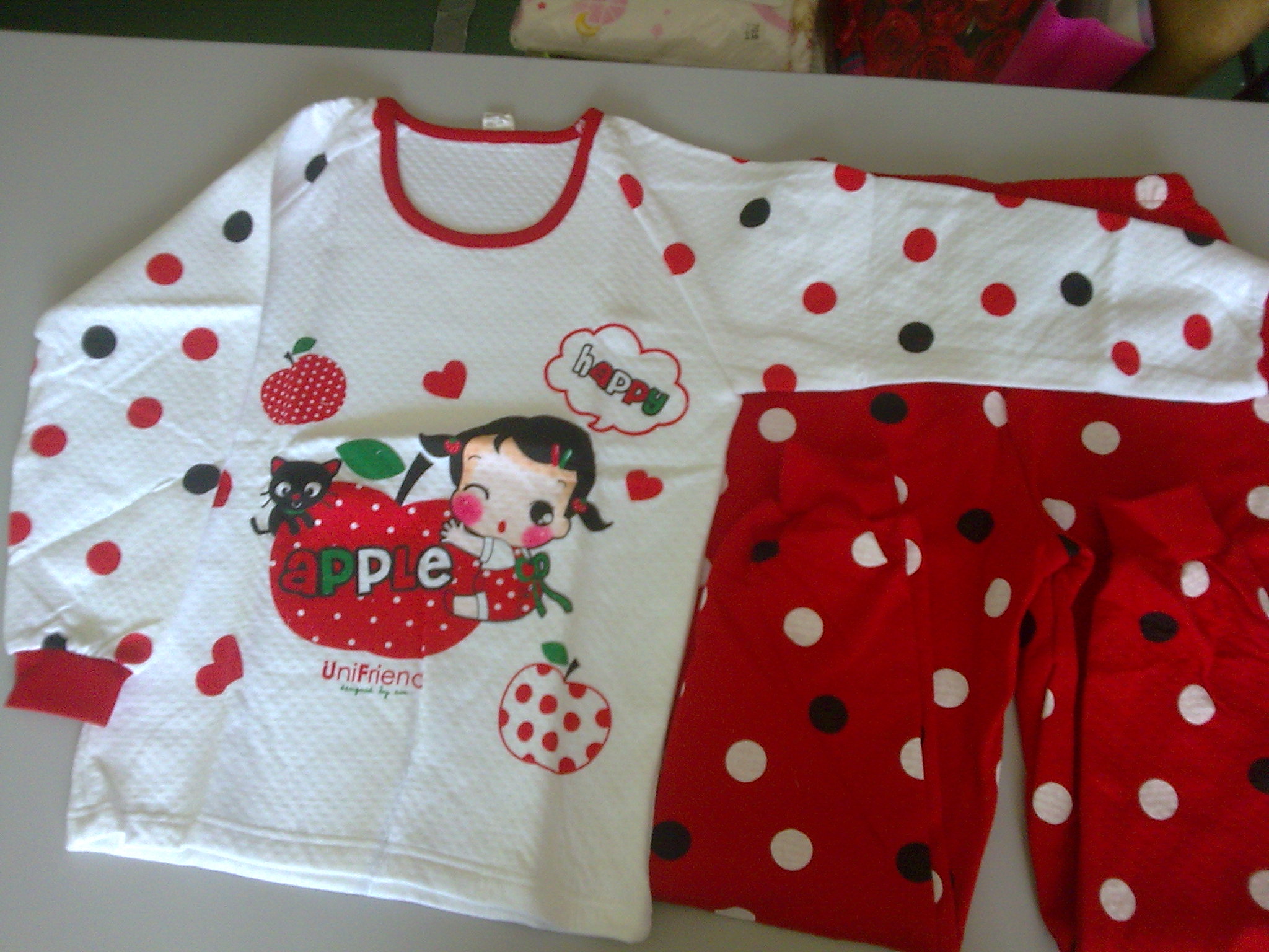 арт.703, 7-8 лет. Теплые пижамки - осень 2011