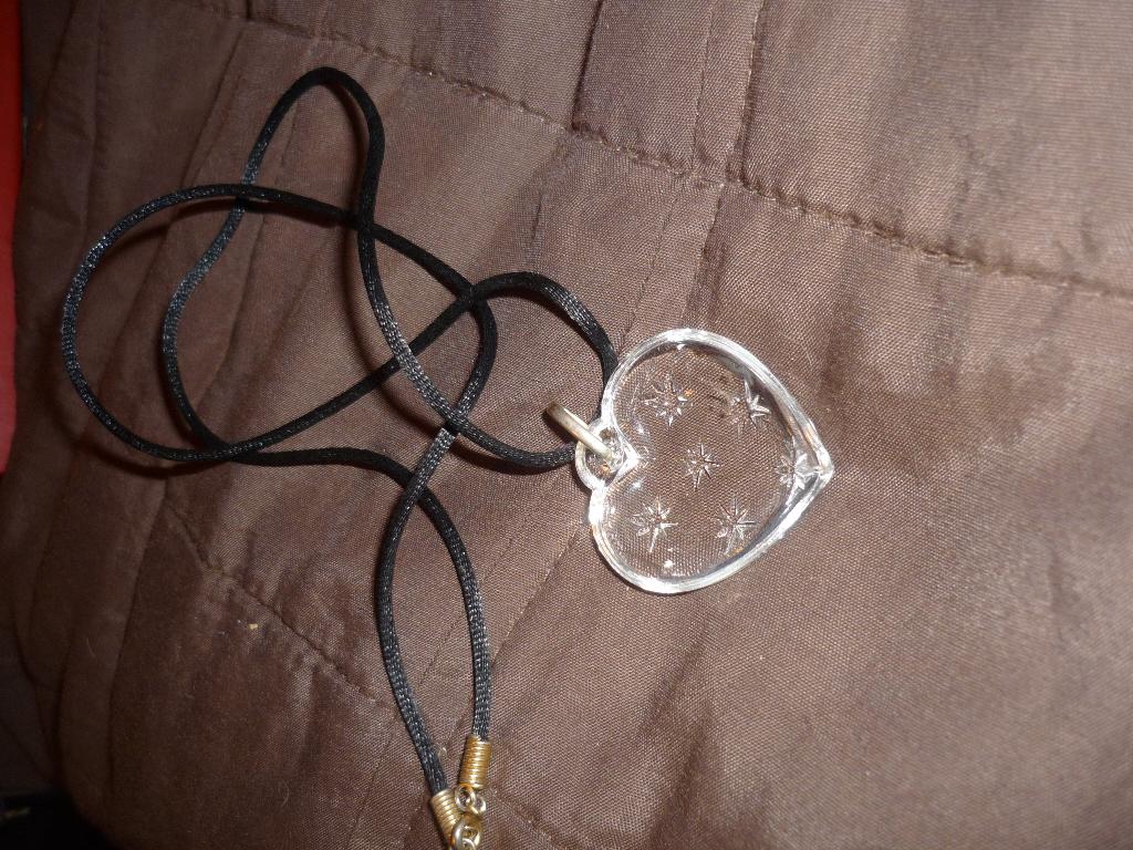 хрустальное сердце. бижутерия