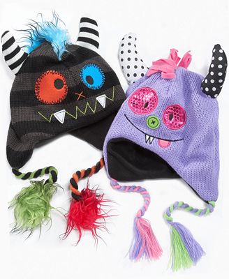 Greendog Kids Hats, Monster Hats . хваст