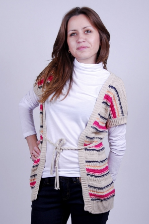 LW12-4108U. Кофта с коротким рукавом