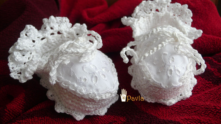 Пинетки крестильные 'Ажур'. АВТОРСКИЕ ПИНЕТКИ