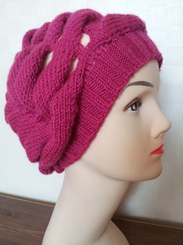 шапочка-косоплетка. Головные уборы осенне -зимнего сезона