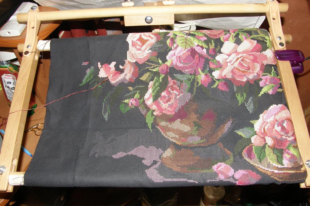 классические розы bucilla