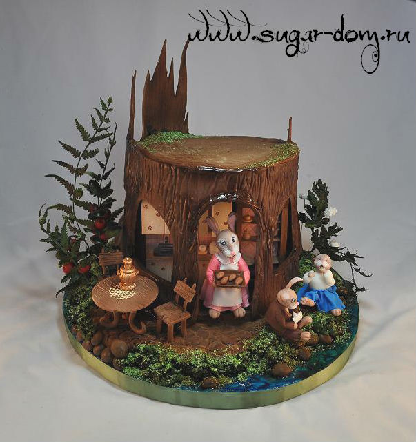 торт 'Зайцы'. 