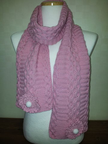 шарф с цветами. Шарфы, шали, палантины