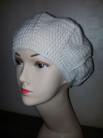 берет крючком. Головные уборы осенне -зимнего сезона