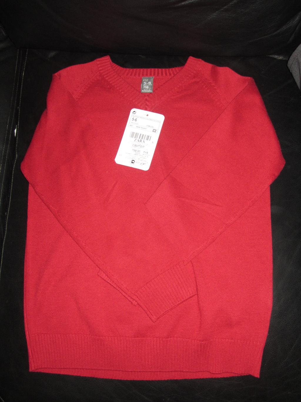 Свитер Зара 5-6 лет (118см). Детское обмен/продажа