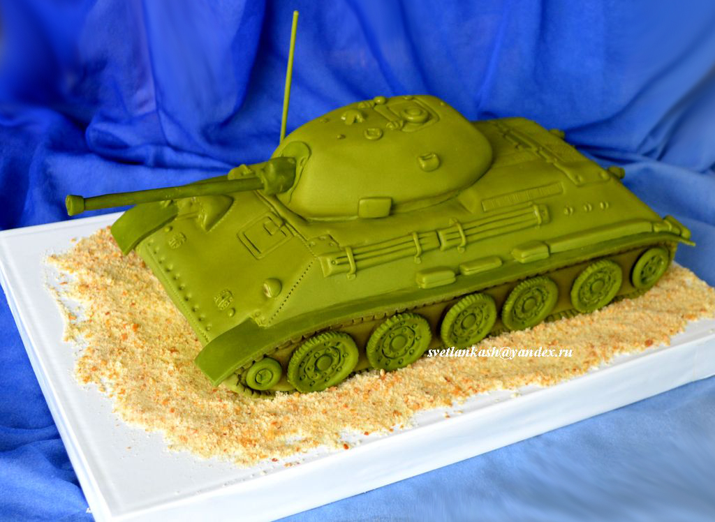 Украшения для торта сахарная картинка танк World of Tanks