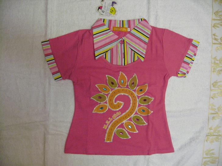 Малиновая футболочка р.14 (120. ДЕВИЧЬЕ НОВОЕ-ОДЕЖДА,ОБУВЬ 