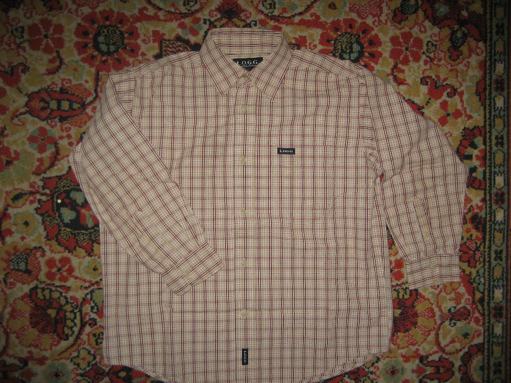 Рубашка LOGG р.134 х/б -150р.. Дет.одежда 7-12лет.(обмен чуть дороже)