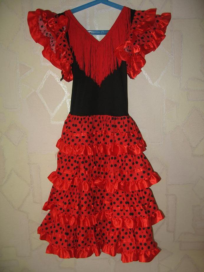  Новое испанское платье. р.134-140. ДЕВИЧЬЕ б/у-юбки,платья,сарафаны,комплекты