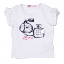 Футболка с кор рукавом для девочек(BGS12-30001). Футболка