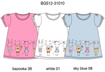 Футболка с кор. рукавом для девочек (BGS12-31010). Футболка