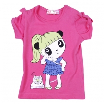 Футболка с кор. рукавом для девочек (BGS12-37001). Футболка