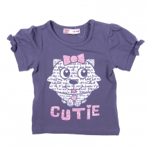 Футболка с кор. рукавом для девочек (BGS12-37008S). Футболка