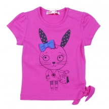 Футболка с кор. рукавом для девочек (BGS12-37015). Футболка