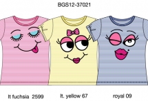 Футболка с кор. рукавом для девочек (BGS12-37021). Футболка