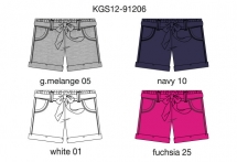 Шорты для девочек (KGS12-91206). Бриджи, шорты