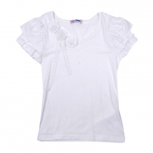 Футболка с кор. рукавом для девочек (KGS12-93008). Футболка