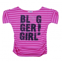 Футболка с кор. рукавом для девочек (KGS12-93704). Футболка