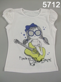 Футболка для девочек (Z12-5712). Футболка