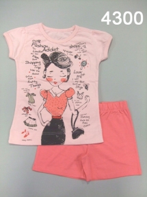 Костюм-двойка для девочек (Z12-4300). Костюм-двойка